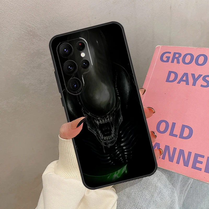 Etui na telefon Samsung Galaxy S24 Ultra S20 S21 S22 S23 S25 Ultra S9 S10 Plus S25 FE z motywem kosmicznego horroru, obudowa, coque