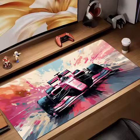Digital art F1 racing car Mouse Pad rubber anti-slip Desk Mat gamer pc accessories Gaming mat keypad expansion mousepad