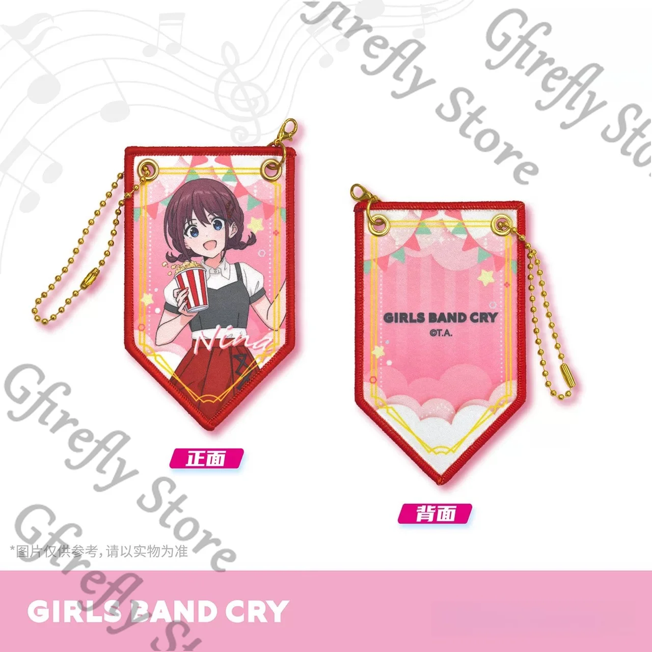 

GIRLS BAND CRY Anime Hanging Flag Pendants Official Cosplay Ornament Keychain Goods NINA ISERI MOMOKA KAWARAGI SUBARU AWA