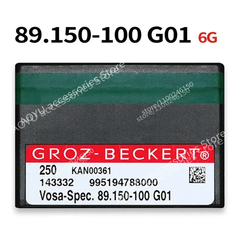 

250 Pcs GROZ-BECKERT Vosa-Spec. 89.150-100 G01 Needles 6G For SHIMA SEIKI Chinese Computerized Flat Knitting Machines