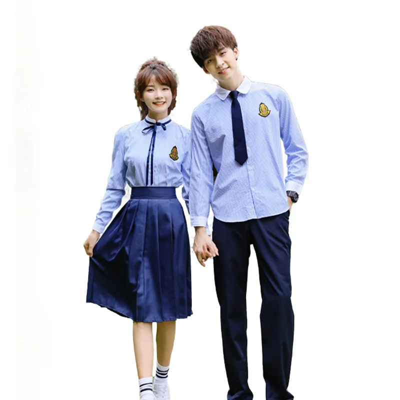 

C042 Middle School Students Uniform Graduation Class Suit Jk Skirt Chorus Garden Service Long Shirt College Style