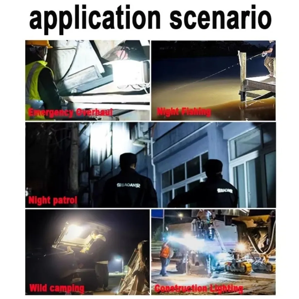 

3/4/5/8-дюймовый светодиодный рабочий фонарь, универсальный уличный прожектор высокой яркости, регулируемый портативный рабочий фонарь