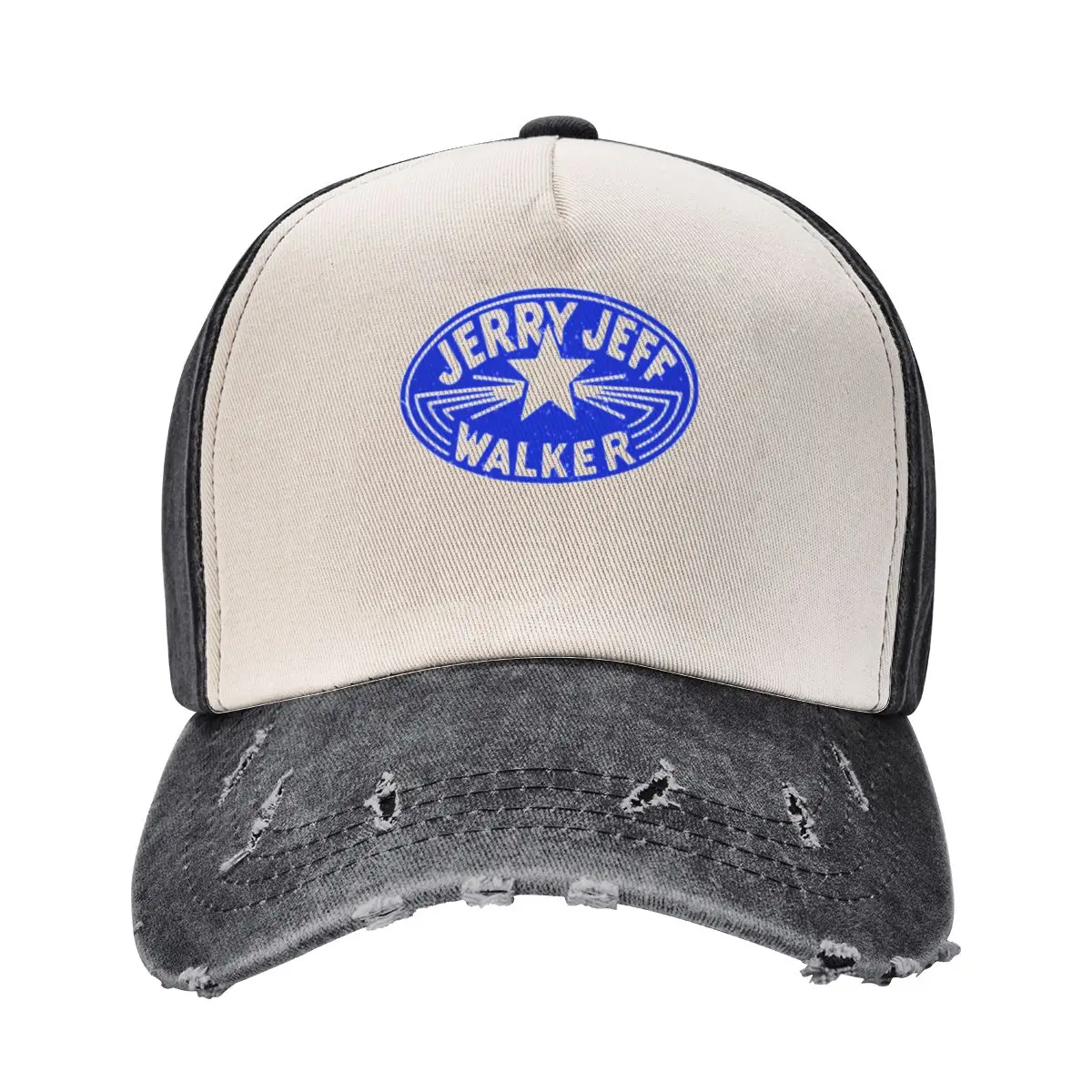 

Jerry Jeff Walker blue vintage logo Classic T-Shirt Baseball Cap Thermal Visor Trucker Cap Christmas Hat fun hats Female Men's