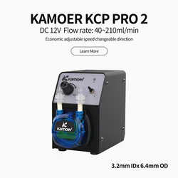 Kamoer KCP PRO2 pompa perystaltyczna 12V DC silnik z wysoką precyzją niski przepływ regulowany przepływ pompa używana do eksperymentu chemicznego