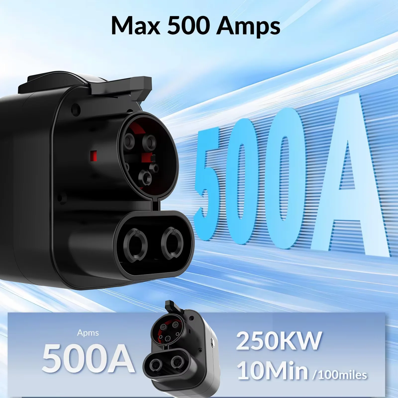 

Адаптер для зарядки Tesla to CCS1 DC 250KW 500A для зарядной станции EV Адаптер Tesla to CCS1 для Tesla Supercharger GM EVS