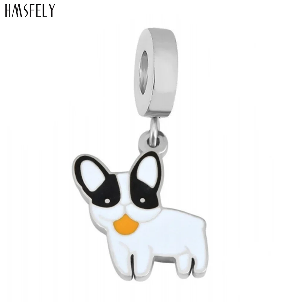 HMSFELY Bull Dog Pendant For DIY Bracelet Necklace Jewelry Making Accessories Women Bracelets Parts