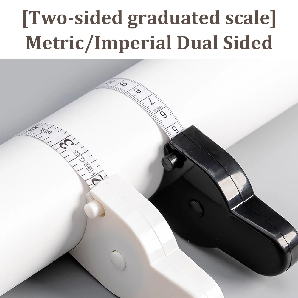 Fita métrica telescópica automática, 150cm, para medição corporal e perda de peso, alfaiate, costura, artesanato, pano