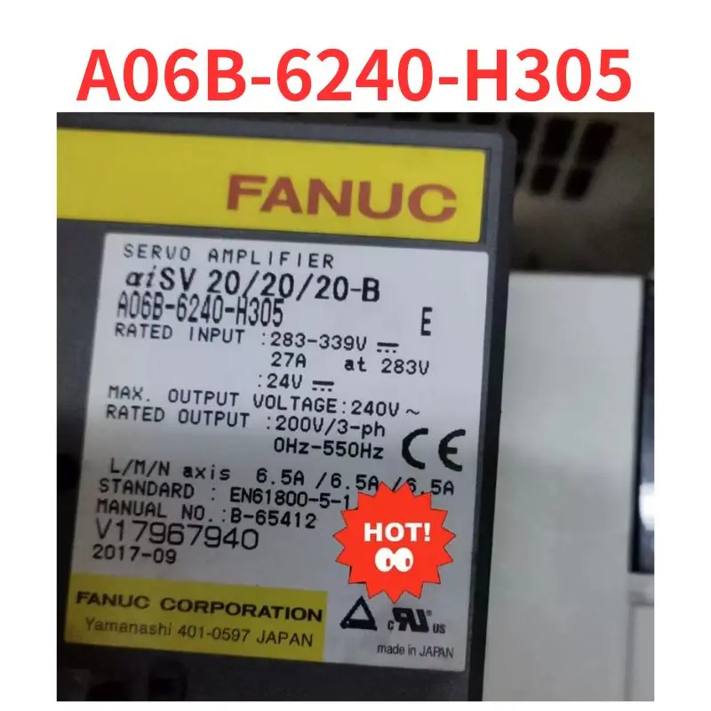 Second-hand    A06B-6240-H305    Drive    test  OK     Fast Shipping