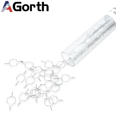 100Pcs/Box Dental Orthodontic Metal Ligature Ties 010 012 Kobayashi Ligature Ties With Joint Hook