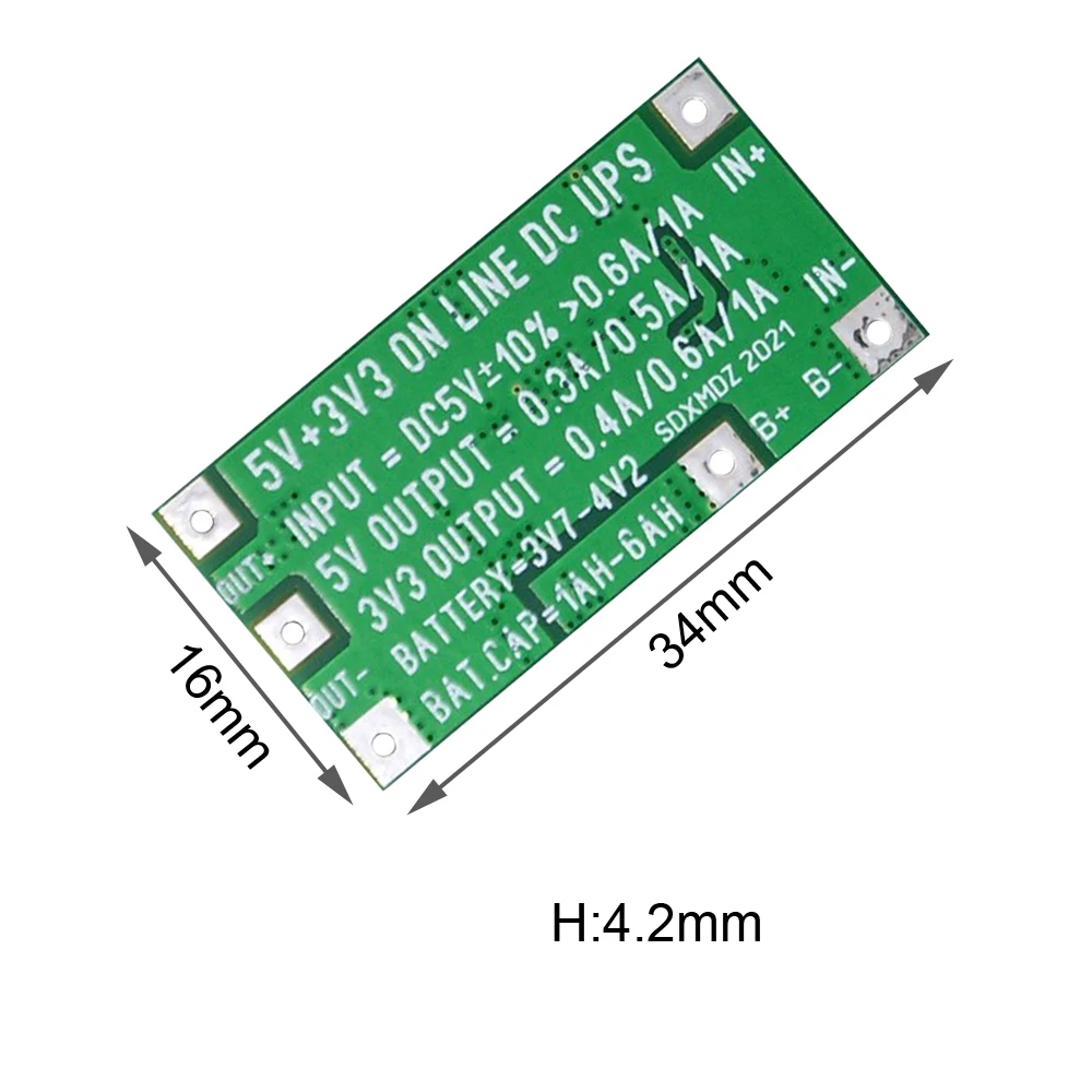 DC-DC UPS Power Supply Module 5V 3.3V Dual Output Voltage Converter Step Down