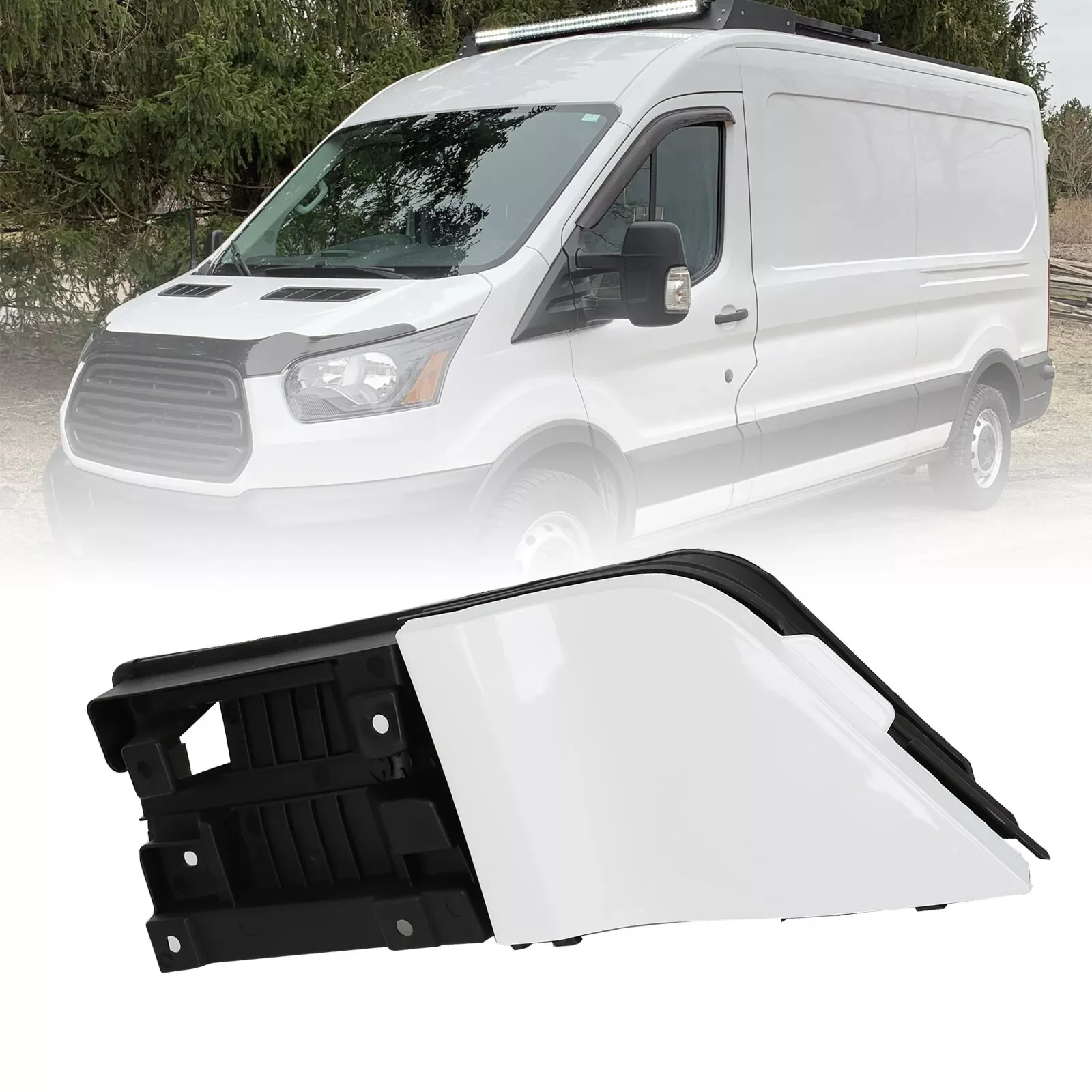 

1pc Car Fuel Filler Tank Housing Cover With White Cap For Ford Transit Mk8 2014-Onward OEMBK31V27936AG Car Accessories