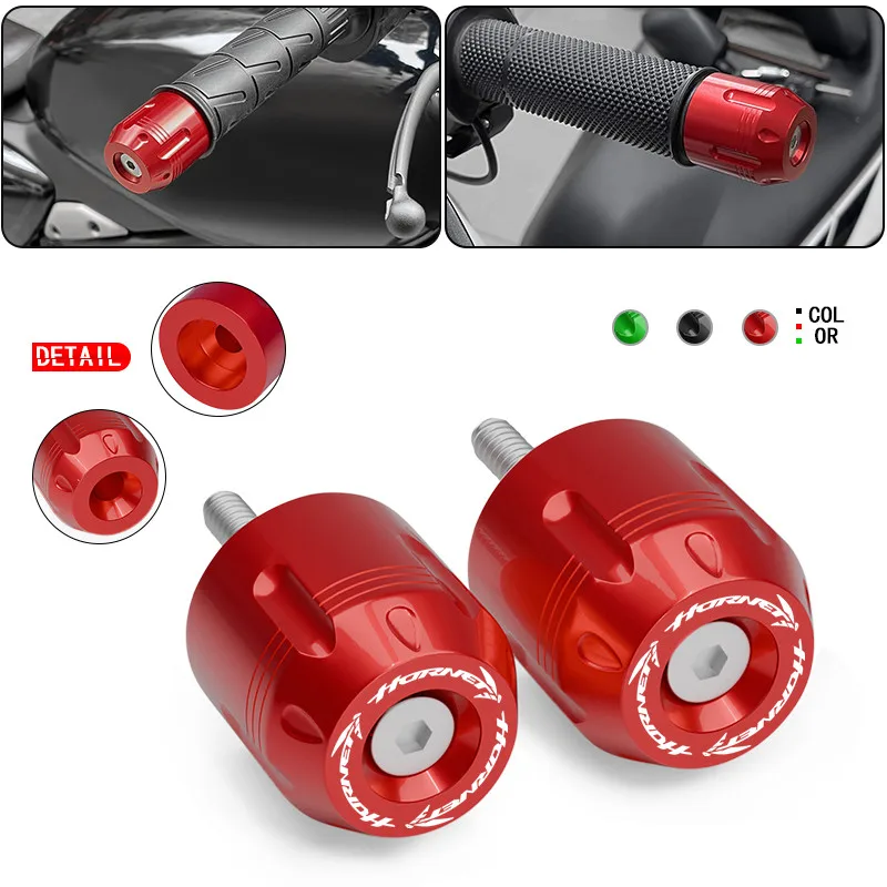 

For CB750 HORNET CB600F hornet600 hornet900 Motorcycle CNC Handlebar Grip Ends Plugs Anti Slider Cap cb750 Handle Bar Grips