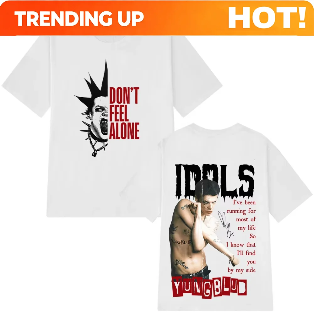 Yungblud IDOLS The World Tour 2026 Printed T-shirts Men Women Fashion T-shirts Summe Cotton Hip-hop Harajuku T-shirts Streetwear
