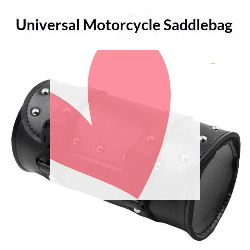 Universal Bags Black Motorcycle Tool Bag Front Fork Handlebar Saddlebag Roll Racing Tail Storage Accessories 1PC