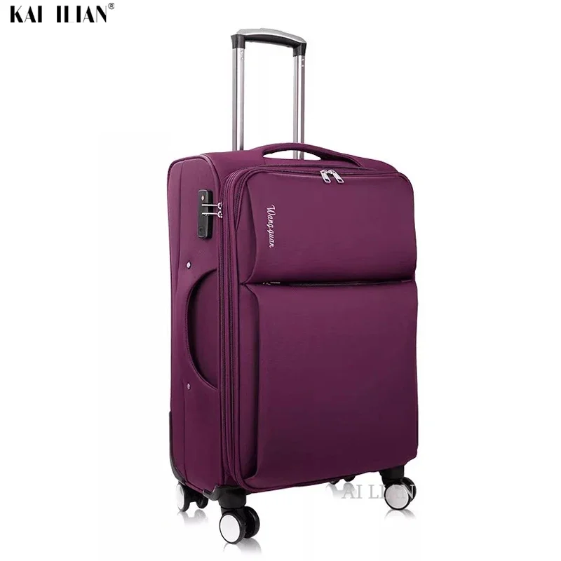 20''28''Oxford Vali Spinner Bánh Xe Cabin Đựng Hành Lý Vali Nam Du Lịch Cán Hành Lý Túi Xe Đẩy Vali Túi Lớn