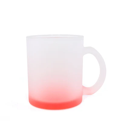 325ML 11oz Juice Cup Matt Glass Gradient Colors Mug DIY Customized Print Name Photo Image Cartoon LOGO Text Creative Gifts