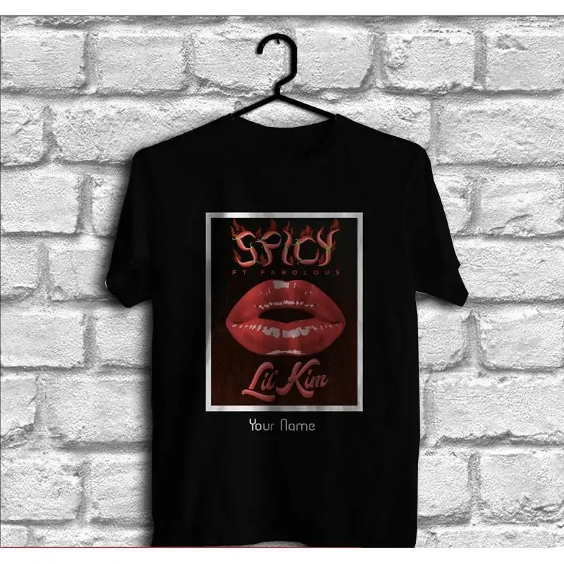 Lil Kim Feat Fabolous Spicy Custom Cotton Black Men T Shirt Ag030