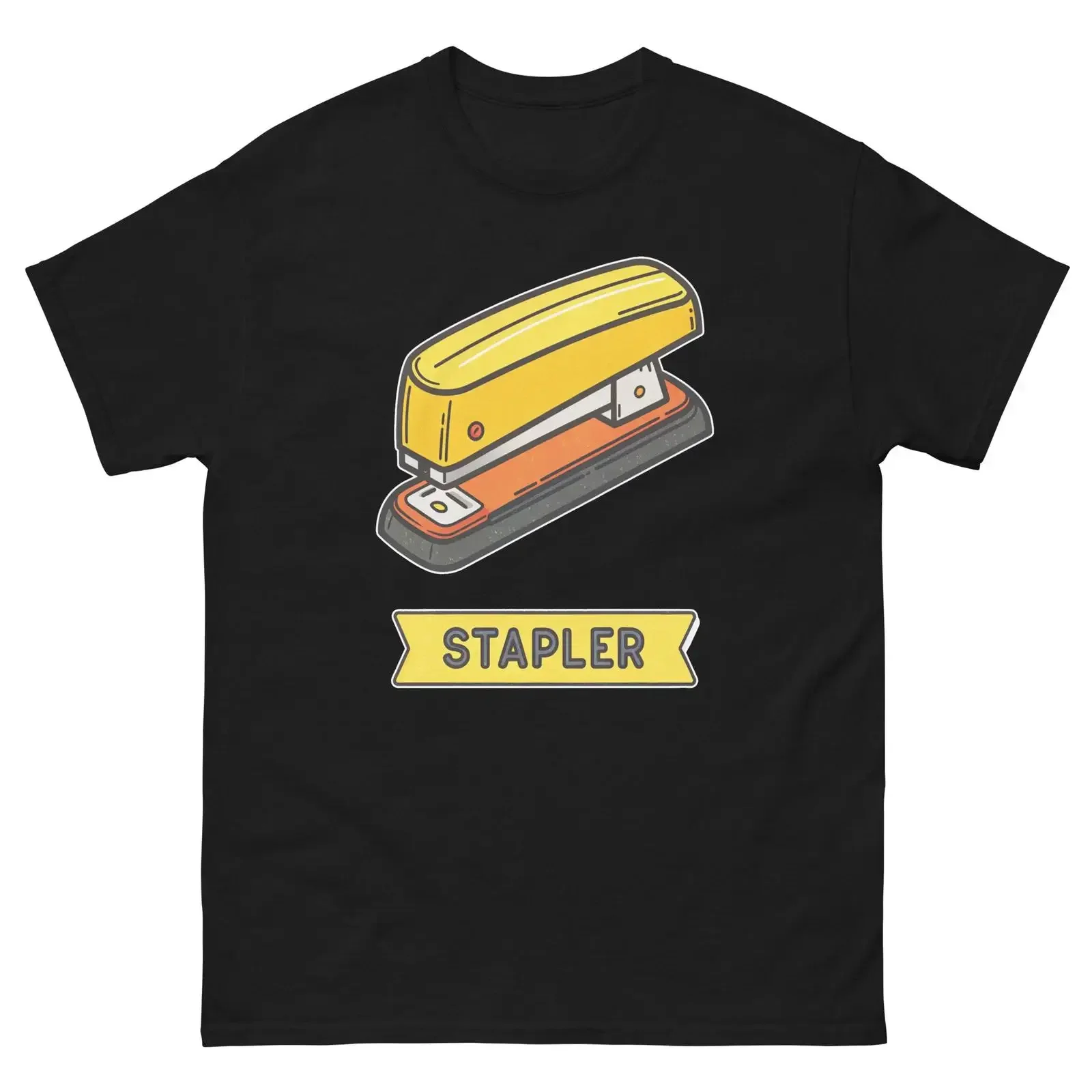Stapler School Classroom Object Office Teacher T Shirt vintage Washed streetwear Breathable Casual Slightly fashion graphic