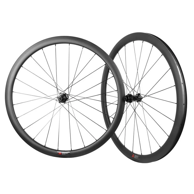 

Карбоновая колесная пара 700c для дисковых колес шоссейного велосипеда, 38 мм, 45 мм, 50 мм, 60 мм, глубина, клинчерные бескамерные колеса с внутренней шириной 19 мм