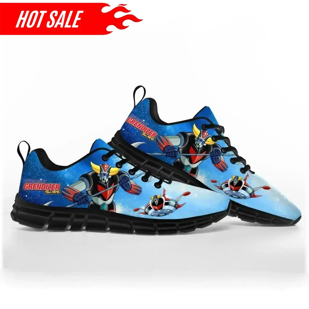 

Hot Cartoon UFO Robot Grendizer Anime Sports Shoes Mens Womens Teenager Sneakers Custom High Quality Couple Shoe