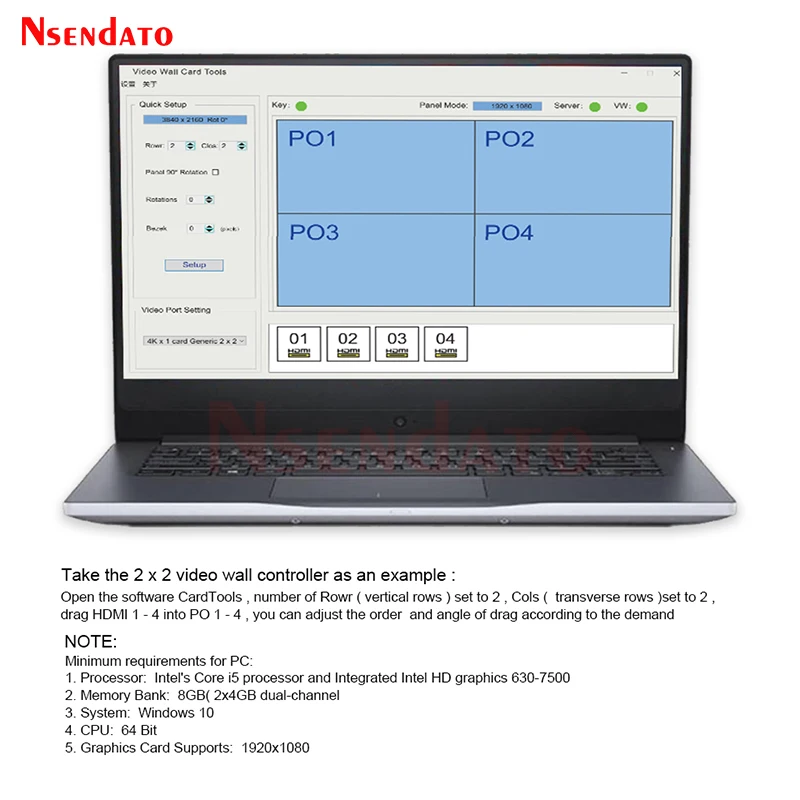 4K HDMI USB3.0 아트 비디오 월 컨트롤러 2x2 1x4 1x5 3x3 2x3 4K HDMI TV 수직 비디오 멀티 스크린 스티칭 프로세서 스플라이서