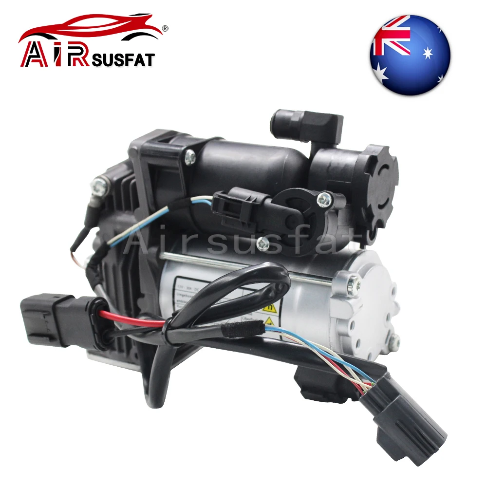 Air Compressor Pump With Line and Temperature Senor Line For Land Rover Discovery 3 4 LR3 LR4 Range Rover Sport LR045251