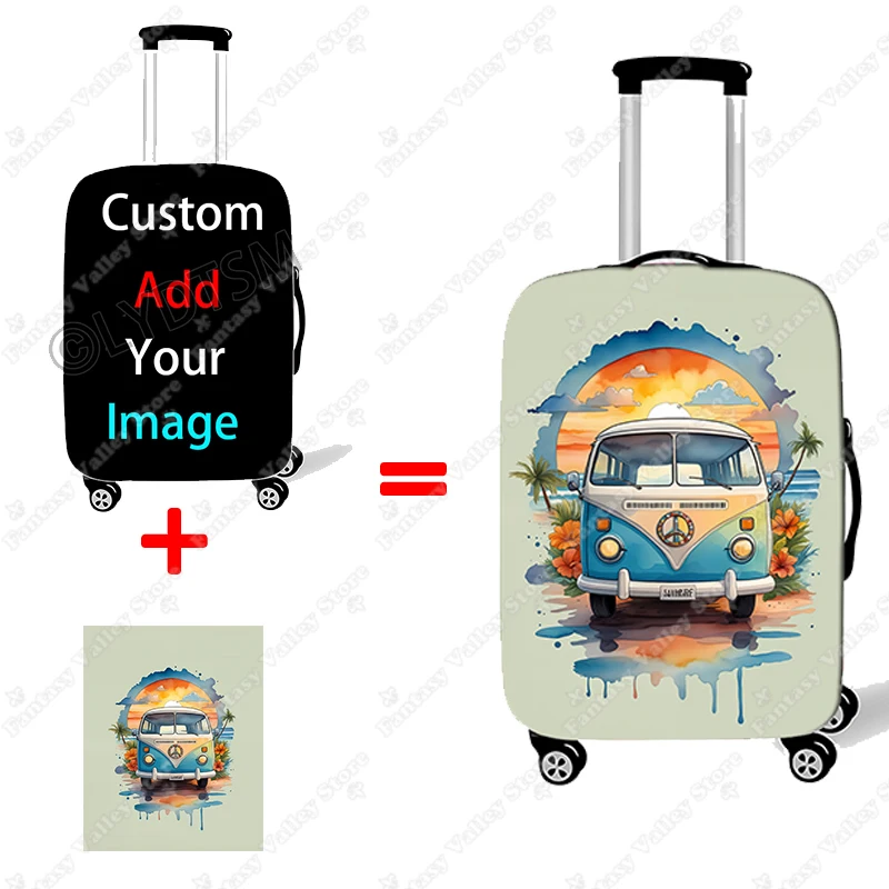 Add Your Design Logo Customize Your Image on Suitcase Cover Women Travel Luggage Suitcase Protector for Travel Protective Cover
