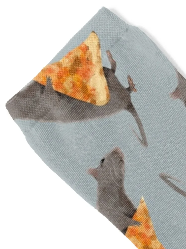 All The Pizza Rats (grey ) Socks gym funny gift hiphop halloween Socks Male Women's