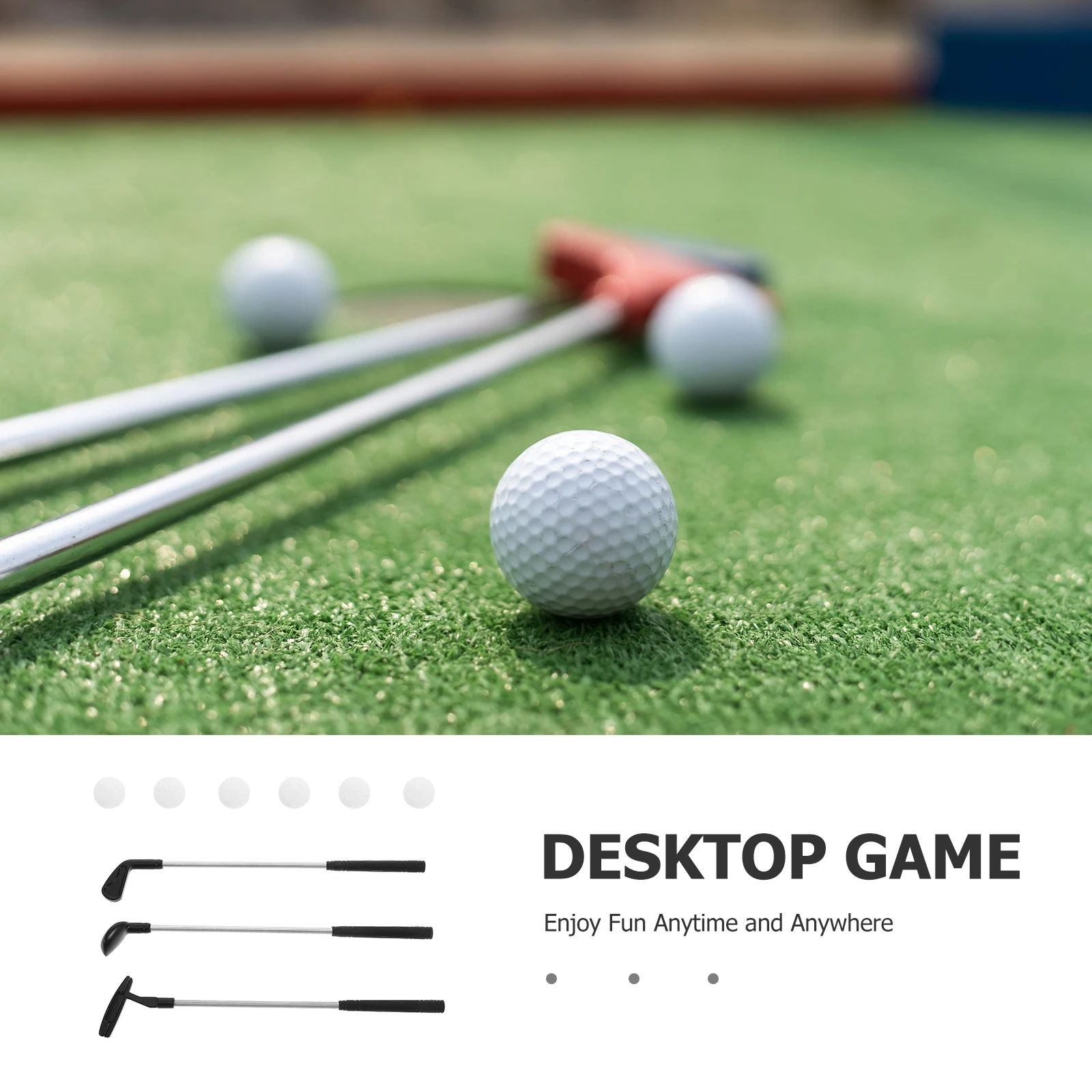 Miniatuur golfclubs Kinderspeelgoedset Desktop Fun Mini Indoor Game Childrens Putter Golf voor kinderen Peuter Vaardigheidsontwikkeling Handoog