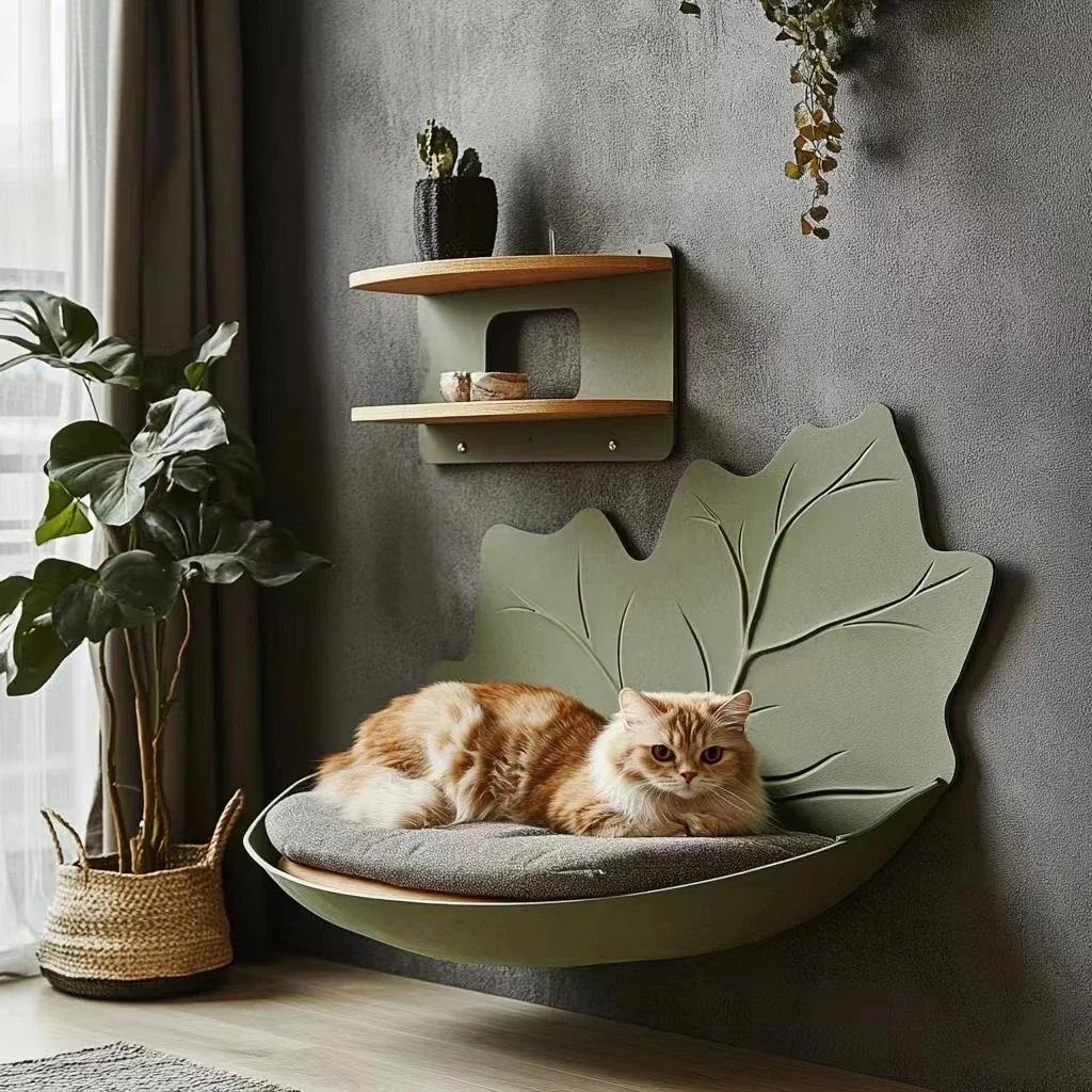 Wall mounted cat bed wall-hanging cat cage custom cattery