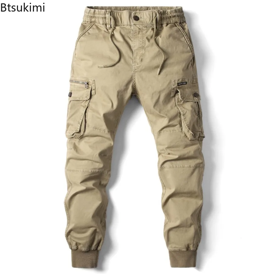 

2024 Fashion Men's Tactical Cargo Pants Outdoor Casual Joggers Pants with Multi Pockets Men Hip Hop Cotton Trousers Streetwear