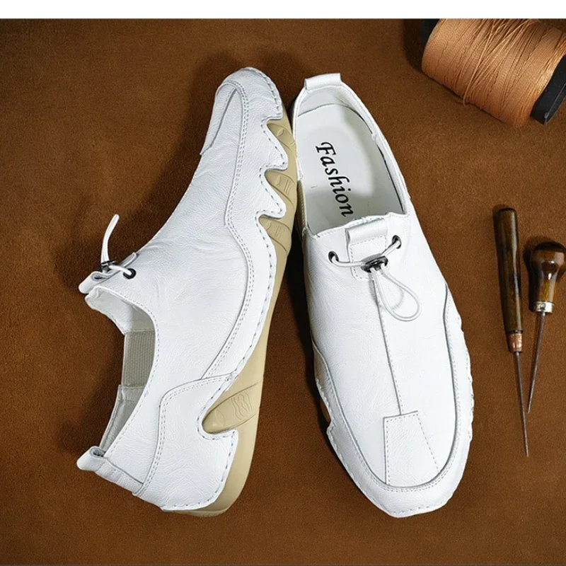 

Pop Plus Size 45 46 Mens Summer Breathable Mesh Canvas Slip-On Sandals Comfortable Casual Jogging Shoes Lightweight Walking Snea