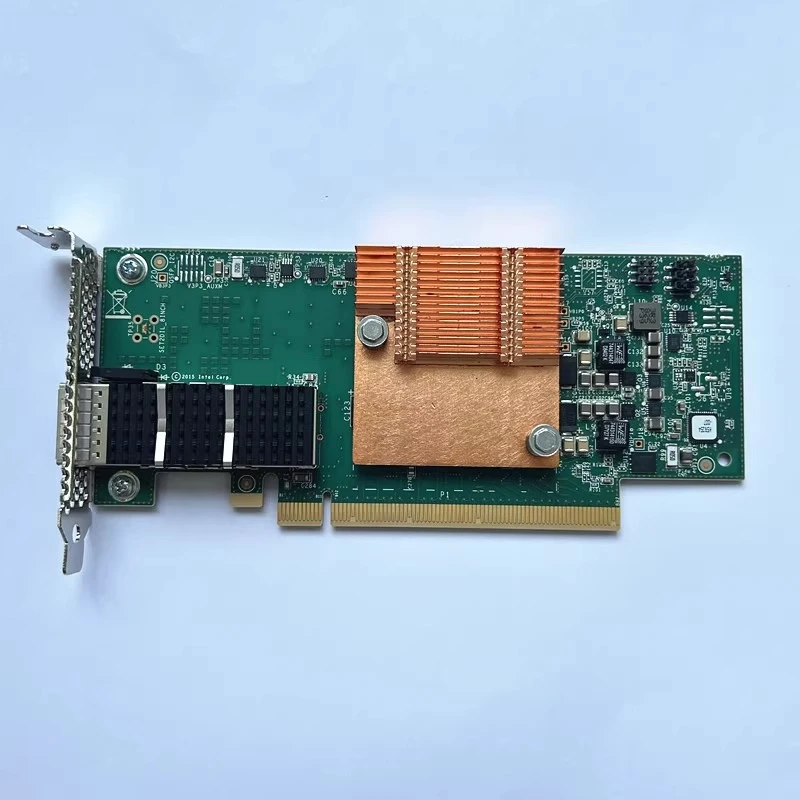 서버 워크스테이션 PC 산업용 제어 기계용 기존 RMN-100HFA016 단일 포트 100G PCIE X16 광섬유 네트워크 카드