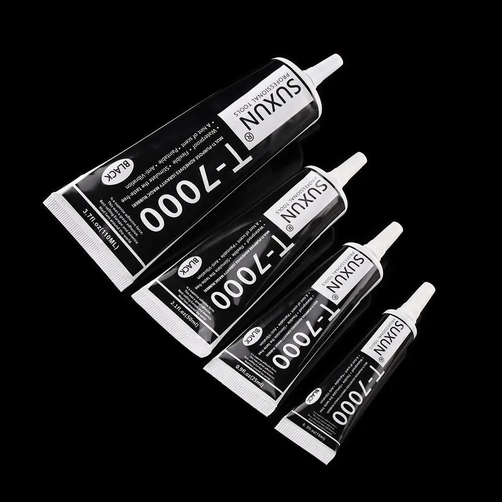 15/25/50/110ml Diy Crafts Black Liquid Quick Fix Portable T-7000 Glue Adhesives Repair Tools Epoxy Resin