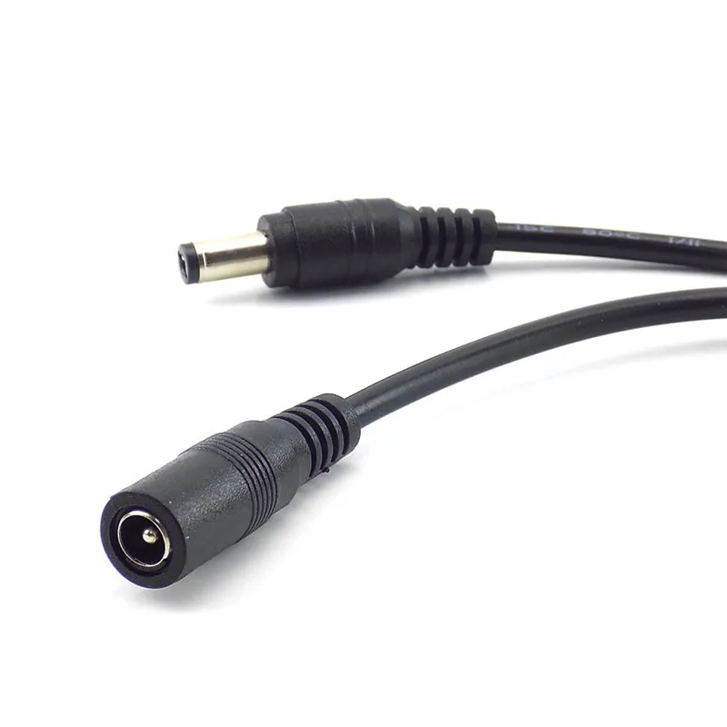 5.5 x 2.1mm DC Power connector Jack Adapter lead cord 12v cable DC female Male extension external Plug 10m 0.5m 1.5M 2m 3m 5m