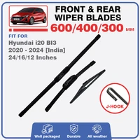 Para Hyundai I20 I20 N MK3 BI3 2020 2021 2022 2023 2024 Kit de limpiaparabrisas trasero delantero parabrisas trasero accesorios de coche