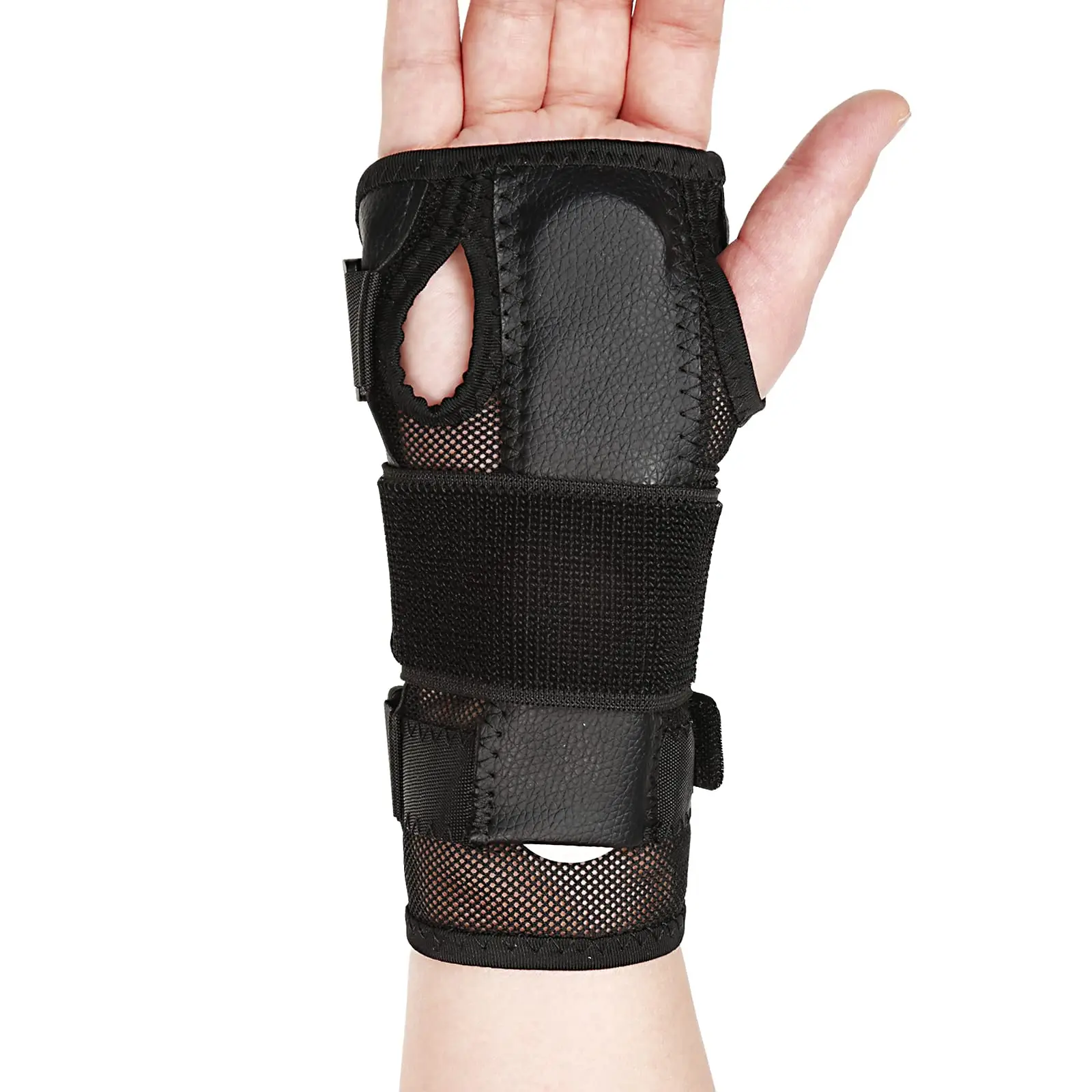 

Регулируемый бандаж на запястье для ночного сна, поддержка запястья для запястного туннеля, тендинита, облегчения боли при артрите, подходит для обеих рук