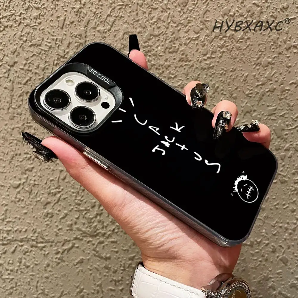 Funda para Teléfono T-ravis S-cott C-actus J-ack para iPhone 16 15 14 13 12 11 Pro Max Mini X XS SE 7 8 Plus 16E, Antigolpes, Suave