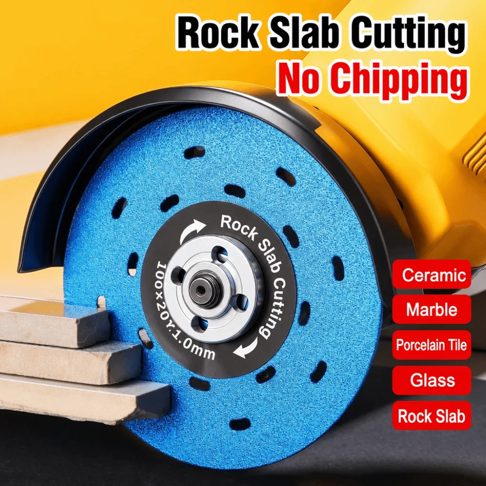No Chipping Cutting Disc Ultra Thin High Density Diamond Blade Upgraded Widened Diamond Grit Stone Cutting Wheel Tile Processing