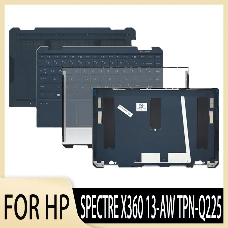 

New for SPECTRE X360 13-AW TPN-Q225 Laptop LCD Back Cover Front Bezel Palmrest with Keyboard Bottom Case Brown Silver Blue