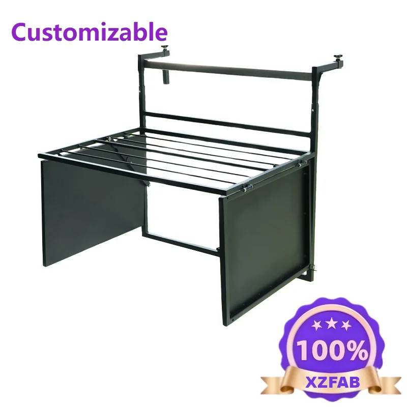 Factory Direct 2026 Top RatedFolio balcony hanging table family railing balcony hanging table rust protection sun protection fol