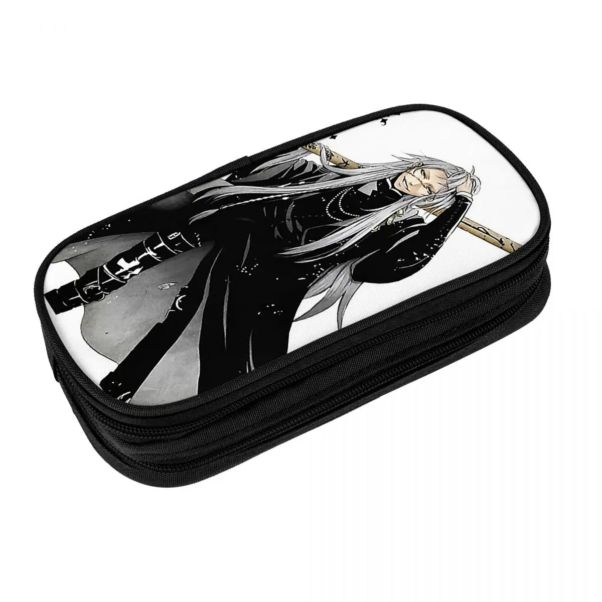 

Черный дворецкий Себастьян Сиэль пенал забавная сумка для ручек для студентов большие школьные принадлежности для хранения пенал на молнии