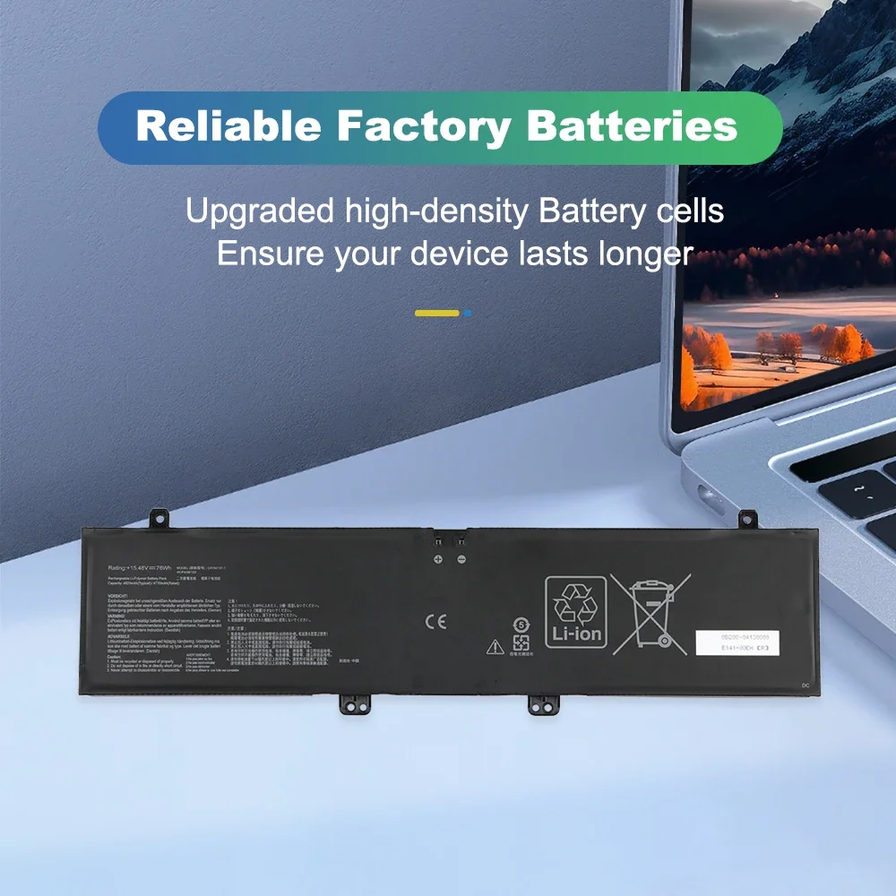 ETESBAY C41N2101-1 Laptop Battery For Asus Zenbook Pro 14 Duo OLED UX8402Z UX8402V 8402VU UX8402VV UX8402ZA UX8402ZE Series