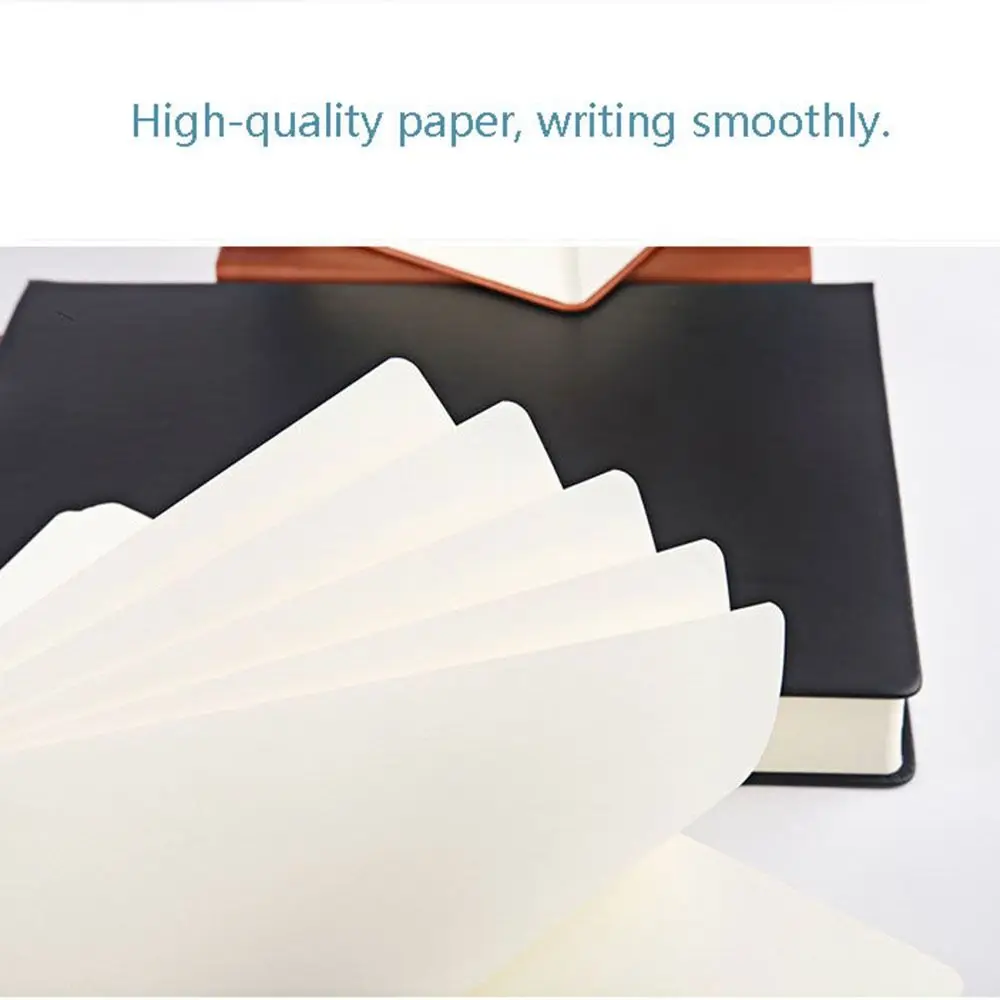 Cuaderno de bocetos A4/A5/A6, súper grueso, 330 hojas, escritura, Bloc de notas en blanco, cubierta suave de cuero PU, páginas interiores en blanco, diario, cuaderno