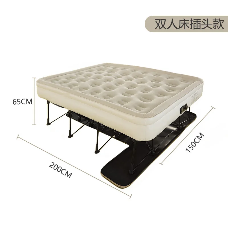 Bracket Airbed Double Air Bed Household Outdoor Foldable and Portable Camping Automatic Inflatable Floating Moisture-Proof