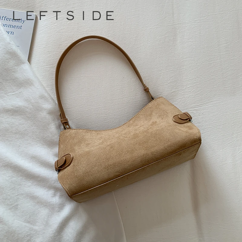 

Левая сторона, женская маленькая сумка через плечо из искусственной кожи, зима 2024, однотонная сумка через плечо, роскошные дизайнерские трендовые новые сумки