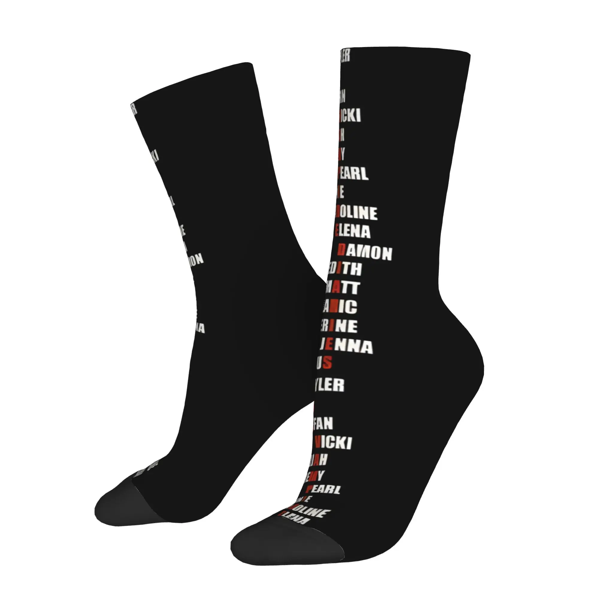 Custom  The Vampire Diaries Men's Crew Socks Unisex Kawaii  Spring Summer Autumn Winter Dress Socks