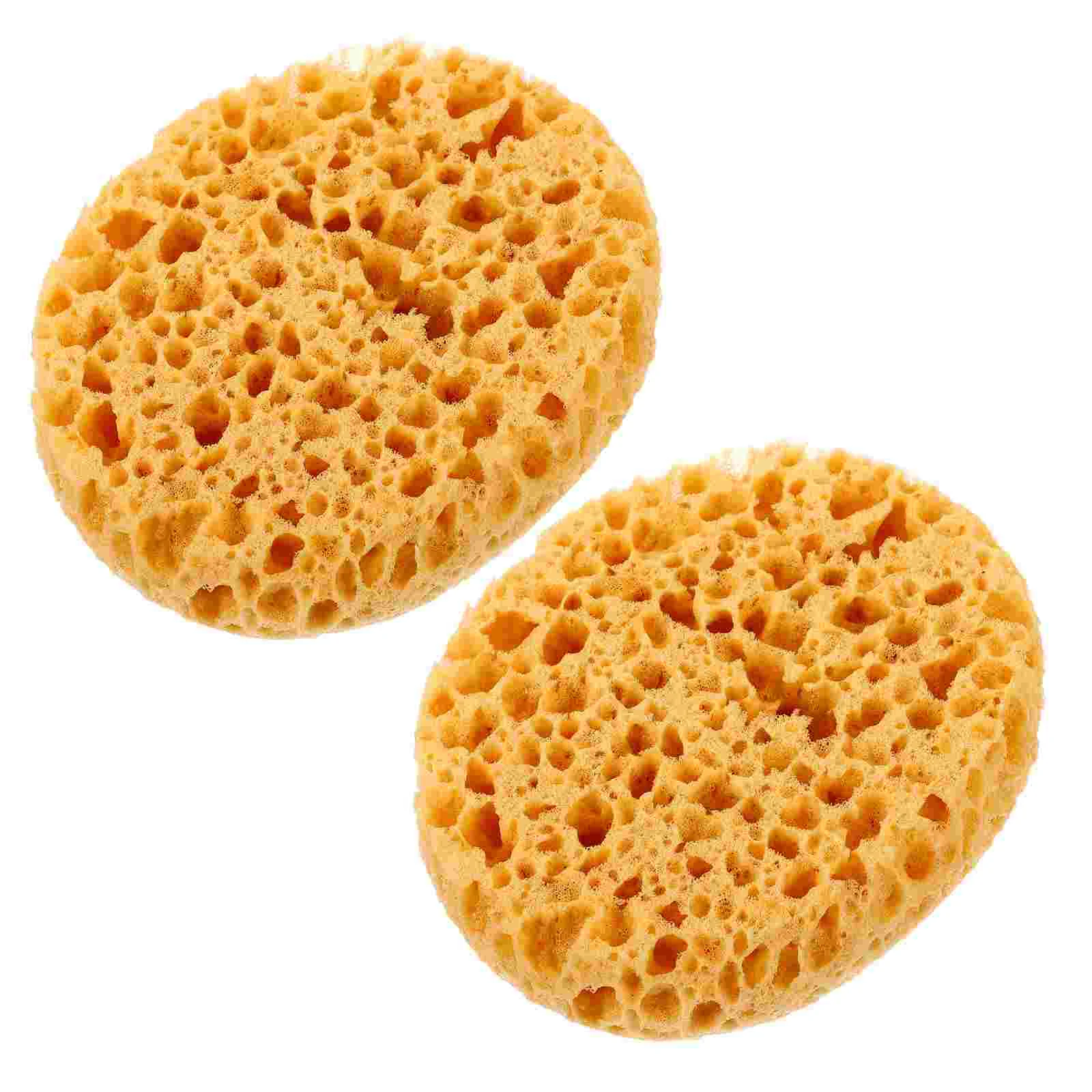 

2 Pcs Decoration Wall Repair Sponge Sponges for Painting Drywall Clean Textured Ceiling Yellow