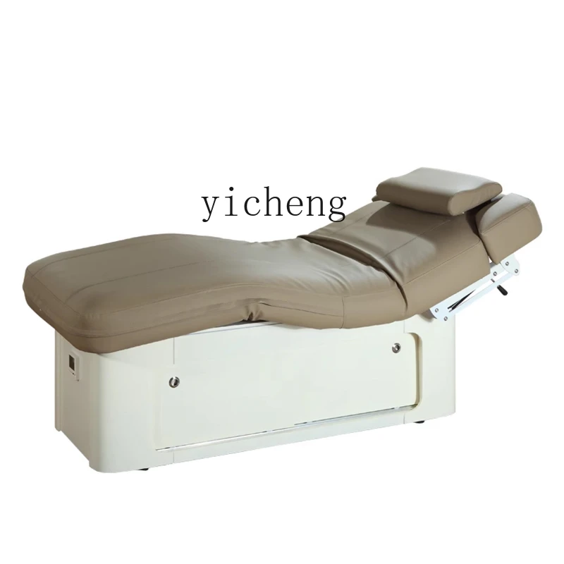 

Zf Beauty Salon Special Lifting Massage Couch Intelligent Constant Temperature Solid Wood Massage Therapy Latex Bed