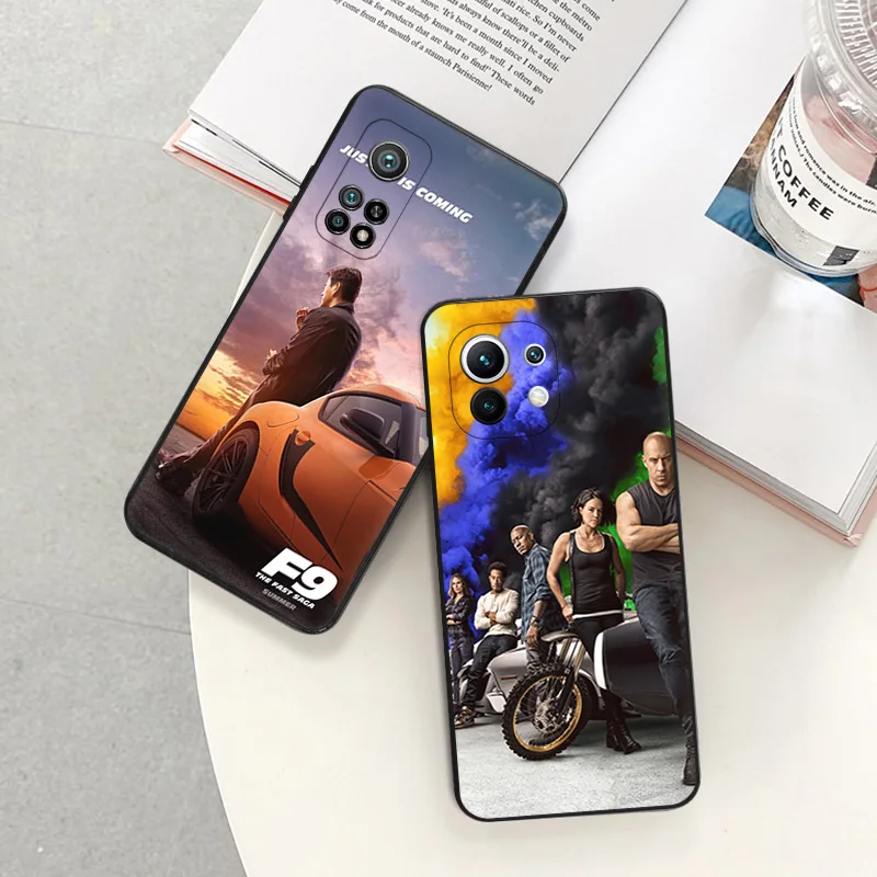 Matte Phone Case For Redmi Note 11 Pro 10 11s 10s 10a 10c Xiaomi 11t 10t Note10 Lite Fast Furious 9 Black Soft Cover